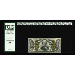 Fr. 1342 50c Third Issue Spinner Type II PCGS Choice Ab Fr. 1342 50c Third Issue Spinner Type II PCG