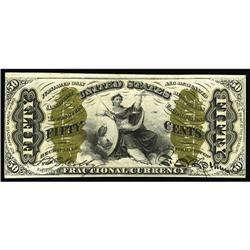 Fr. 1344 50c Third Issue Justice Very Choice New. Incre Fr. 1344 50c Third Issue Justice Very Choice