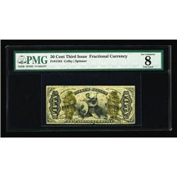 Fr. 1344 50¢ Third Issue Justice PMG Very Good 8. The n Fr. 1344 50¢ Third Issue Justice PMG Very Go