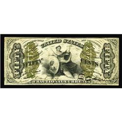 Fr. 1357 50¢ Third Issue Justice Very Fine-Extremely Fi Fr. 1357 50¢ Third Issue Justice Very Fine-E