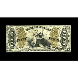 Fr. 1343/58SP Milton 3E50F.3e 50¢ Third Issue Narrow Ma Fr. 1343/58SP Milton 3E50F.3e 50¢ Third Issu