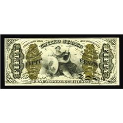 Fr. 1362 50¢ Third Issue Justice Very Choice New. Crack Fr. 1362 50¢ Third Issue Justice Very Choice