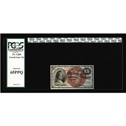 Fr. 1269 15c Fourth Issue PCGS Gem New 65PPQ. Fr. 1269 15c Fourth Issue PCGS Gem New 65PPQ.