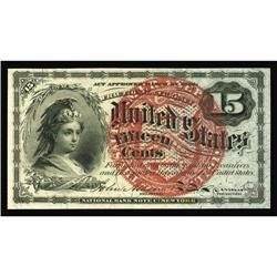 Fr. 1269 15¢ Fourth Issue Gem New. A bright and pretty Fr. 1269 15¢ Fourth Issue Gem New.