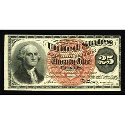 Fr. 1301 25c Fourth Issue Courtesy Autograph New. Burke Fr. 1301 25c Fourth Issue Courtesy Autograph