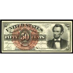 Fr. 1374 50c Fourth Issue Lincoln Choice New. Uneven ma Fr. 1374 50c Fourth Issue Lincoln Choice New
