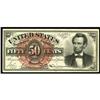 Image 1 : Fr. 1374 50c Fourth Issue Lincoln Choice New. Uneven ma Fr. 1374 50c Fourth Issue Lincoln Choice New