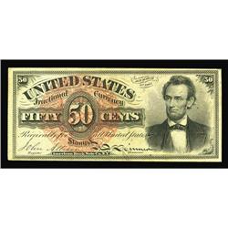 Fr. 1374(5?) 50¢ Fourth Issue Lincoln About New. For ye Fr. 1374(5?) 50¢ Fourth Issue Lincoln About 