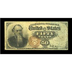 Fr. 1376(7) Milton 4R50.2b 50c Fourth Issue Stanton Fin Fr. 1376(7) Milton 4R50.2b 50c Fourth Issue 