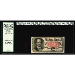 Fr. 1381 50c Fifth Issue PCGS Superb Gem New 67PPQ. Sim Fr. 1381 50c Fifth Issue PCGS Superb Gem New
