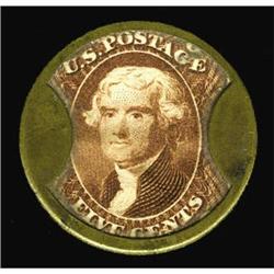 HB-75 EP-69 5¢ Burnett''s Cocoaine Kalliston About New. HB-75 EP-69 5¢ Burnett's Cocoaine Kalliston 