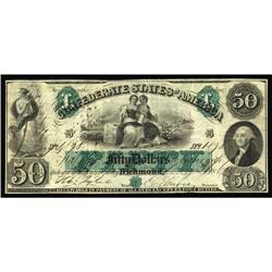 T6 $50 1861. Very Fine+. T6 $50 1861.