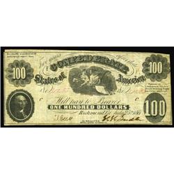 T7 $100 1861. Fine. T7 $100 1861.