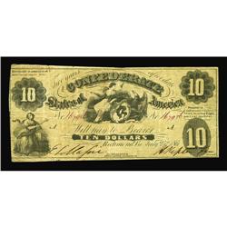 T10 $10 1861. Fine-Very Fine. T10 $10 1861.
