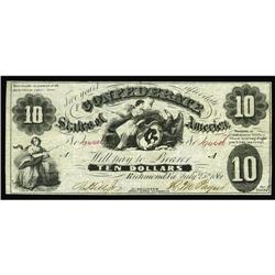 T10 $10 1861. Fine-Very Fine T10 $10 1861.
