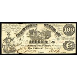 T13 $100 1861. This Slaves Loading Cotton example has a T13 $100 1861.