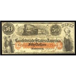 T15 $50 1861. Railroad Train. Very Fine. T15 $50 1861.
