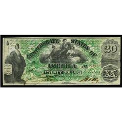 T17 $20 1861. 3 Females. Crisp Uncirculated. T17 $20 1861.