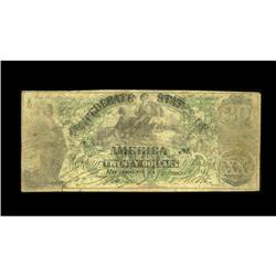 T17 $20 1861. This $20 is intact with sound edges T17 $20 1861.