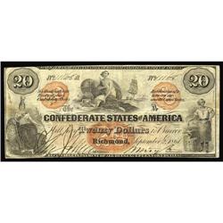 T19 $20 1861. Fine-Very Fine. T19 $20 1861.