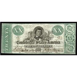 T21 $20 1861. This brightly inked Stephens note faces u T21 $20 1861.