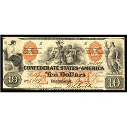 T22 $10 1861. Here is a beautiful Indian Princess note T22 $10 1861.