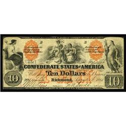 T22 $10 1861. Indian Family. Fine-Very Fine. T22 $10 1861.