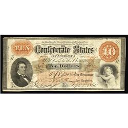 T24 $10 1861. The edge is a touch rough at upper left o T24 $10 1861.