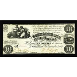 T28 $10 1861. This type is scarce in high grade. CU T28 $10 1861.