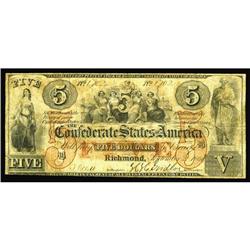 T31 $5 1861. An uncancelled Fine example of this beauti T31 $5 1861.