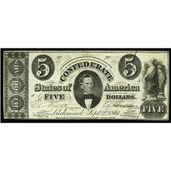 T34 $5 1861. Choice Crisp Uncirculated. T34 $5 1861.