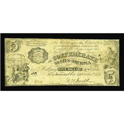 T35 $5 1861. Indian Princess. Very Good. T35 $5 1861.