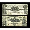 T36 $5 1861 AUT37 $5 XF-AU.Here are pair of lightly han T36 $5 1861 AU