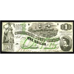 T45 $1 1862. Crisp Uncirculated. T45 $1 1862.