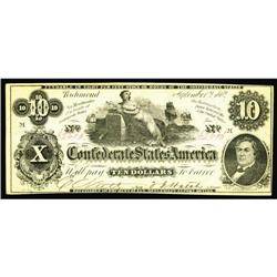 T46 $10 1862. Hoyer & Ludwig mistakenly engraved this $ T46 $10 1862.