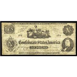 T48 $10 1862. Rare "Essay" note. Fine. T48 $10 1862.