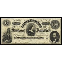 T49 $100 1862. This attractive and well preserved C-Not T49 $100 1862.