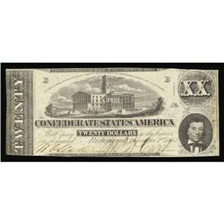 T51 $20 1862. About Uncirculated. T51 $20 1862.