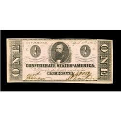 T62 $1 1863. Here is a pleasing Clay example that has a T62 $1 1863.