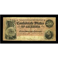 T64 $500 1864. Serial number 906-C is found on this dar T64 $500 1864.