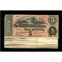 T69 $5 1864. 44 notes. Ch CU to Gem CU T69 $5 1864.