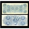 Image 2 : Pair of 1863 Issues T-59 $10 Choice crisp Uncirculated Pair of 1863 Issues