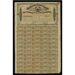 Ball 323 $1000 Confederate Bond. The vignette is of the Ball 323 $1000 Confederate Bond.