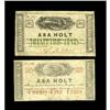 Mobile, AL- Asa Holt 25¢ (2) Mar. 1, 1862 Rosene 195-1; Mobile, AL- Asa Holt