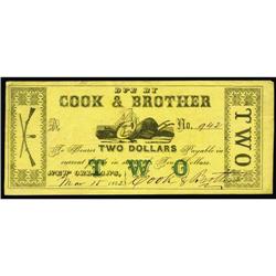 New Orleans, LA- Cook & Brother $2 March 15, 1862 UNLTh New Orleans, LA- Cook & Brother