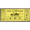 New Orleans, LA- Cook & Brother $2 March 15, 1862 UNLTh New Orleans, LA- Cook & Brother