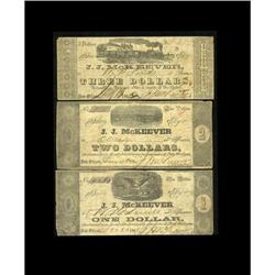 New Orleans, LA- J.J. McKeever $1Dec. 24, 1861, $2 Dec. New Orleans, LA- J.J. McKeever