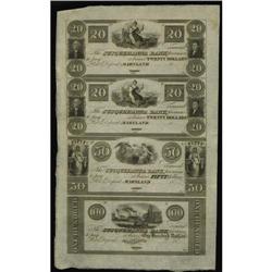 Port Deposit, MD- Susquehanna Bank $20-$20-$50-$100 18_ Port Deposit, MD- Susquehanna Bank