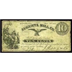 Augusta, MI- Augusta Mill Co. 10¢ Dec. 24 1862 Bowen 2A Augusta, MI- Augusta Mill Co.