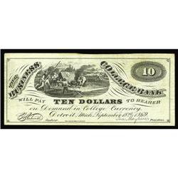 Detroit, MI- Mayhew''s Business College Bank $10 Sept. Detroit, MI- Mayhew's Business College Bank